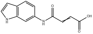 2-Butenoic  acid,  4-(1H-indol-6-ylamino)-4-oxo- 结构式