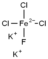 dipotassium trichlorofluoroferrate(2-) 结构式