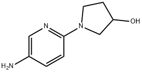 1-(5-氨基吡啶-2-基)吡咯烷-3-醇 结构式