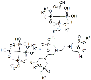 tetradecapotassium [[(phosphonatomethyl)imino]bis[ethylene[(phosphonatomethyl)imino]ethylenenitrilobis(methylene)]]tetrakisphosphonate 结构式