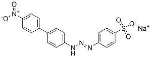 sodium 4-[[4-[4-nitrophenyl]anilino]azo]benzenesulphonate 结构式