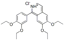 1-(3,4-diethoxyphenyl)-6,7-diethoxyisoquinolinium chloride 结构式