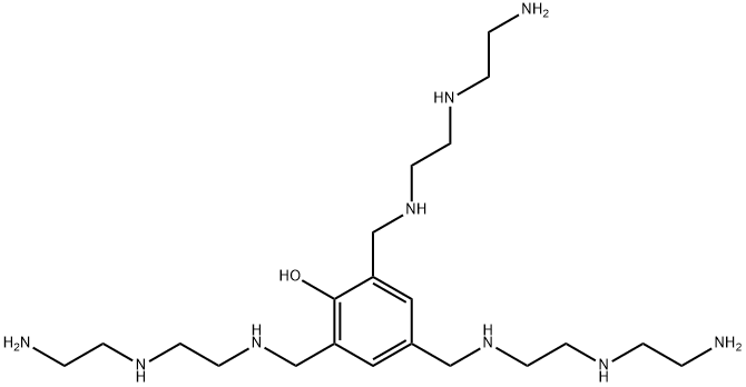 2,4,6-tris[[[2-[(2-aminoethyl)amino]ethyl]amino]methyl]phenol 结构式