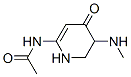 Acetamide,  N-[1,4,5,6-tetrahydro-5-(methylamino)-4-oxo-2-pyridinyl]- 结构式