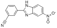 3-(5-NITRO-1H-BENZIMIDAZOL-2-YL)BENZONITRILE 结构式