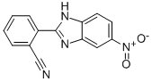2-(5-NITRO-1H-BENZIMIDAZOL-2-YL)BENZONITRILE 结构式