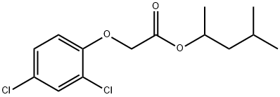 1,3-dimethylbutyl 2-(2,4-dichlorophenoxy)acetate 结构式