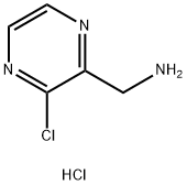 (3-氯吡嗪-2-基)甲胺盐酸 结构式