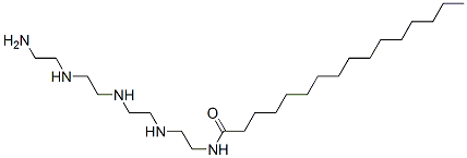 N-[2-[[2-[[2-[(2-aminoethyl)amino]ethyl]amino]ethyl]amino]ethyl]hexadecan-1-amide 结构式