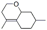 3,5,6,7,8,8a-hexahydro-4,7-dimethyl-2H-1-benzopyran 结构式
