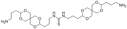 1,3-[bis[3-[9-(3-aminopropyl)-2,4,8,10-tetraoxaspiro[5.5]undec-3-yl]propyl]]thiourea 结构式