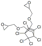 2,2'-[(1,4,5,6,7,7-hexachlorobicyclo[2.2.1]hept-5-en-2-ylidene)bis(methyleneoxymethylene)]bisoxirane 结构式