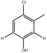4-氯间甲酚-2,6-D2 结构式
