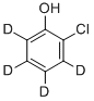 2-氯苯酚-3,4,5,6-d4 结构式