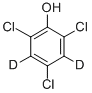 2,4,6-三氯苯酚-3,5-D2 结构式