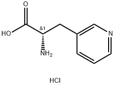 3-(3-吡啶基)-L-丙氨酸盐酸盐 结构式