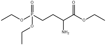 (D,L)-(+,-)-2-Amino-4-(diethylphosphono)butanoic acid, ethyl ester, 98 % 结构式