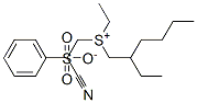 (2-cyanopropyl)ethyl(2-ethylhexyl)sulphonium benzenesulphonate 结构式