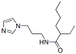 2-ethyl-N-[3-(1H-imidazol-1-yl)propyl]hexanamide 结构式