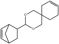 3-(5-norbornen-2-yl)-2,4-dioxaspiro[5.5]undec-8-ene 结构式