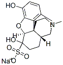 sodium (5alpha)-4,5-epoxy-3,6-dihydroxy-17-methylmorphinan-6-sulphonate 结构式