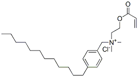 (p-dodecylbenzyl)dimethyl[2-[(1-oxoallyl)oxy]ethyl]ammonium chloride 结构式