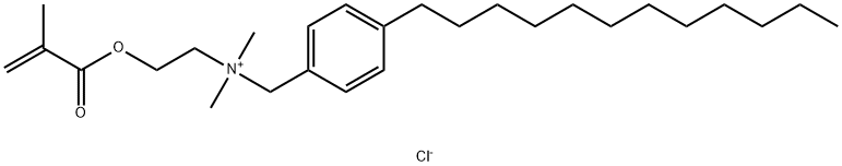 (p-dodecylbenzyl)dimethyl[2-[(2-methyl-1-oxoallyl)oxy]ethyl]ammonium chloride 结构式