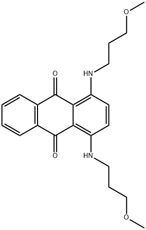 1,4-bis[(3-methoxypropyl)amino]anthraquinone 结构式