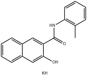 potassium 3-hydroxy-N-(o-tolyl)naphthalene-2-carboxamidate 结构式