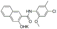 potassium N-(4-chloro-6-methoxy-m-tolyl)-3-hydroxynaphthalene-2-carboxamidate 结构式
