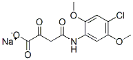 sodium N-(4-chloro-2,5-dimethoxyphenyl)-3-oxobutyramidate 结构式