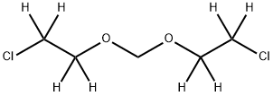 双(2-氯乙氧基)甲烷-D8氘代 结构式