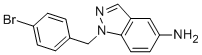 1-[(4-溴苯基)甲基]-1H-吲唑-5-胺 结构式