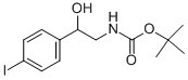 [2-HYDROXY-2-(4-IODO-PHENYL)-ETHYL]-CARBAMIC ACID TERT-BUTYL ESTER 结构式