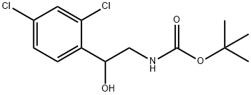 N-BOC-2-(2,4-二氯苯基)-2-羟基乙胺 结构式