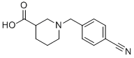 1-(4-cyanobenzyl)piperidine-3-carboxylic acid 结构式