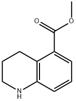 1,2,3,4-四氢喹啉-5-羧酸甲酯 结构式