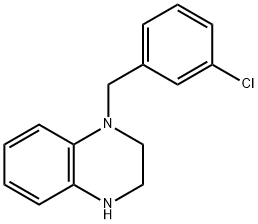 1-(3-氯苄基)-1,2,3,4-四氢喹喔啉 结构式