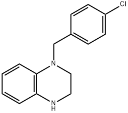 1-(4-CHLORO-BENZYL)-1,2,3,4-TETRAHYDRO-QUINOXALINE DIHYDROCHLORIDE 结构式