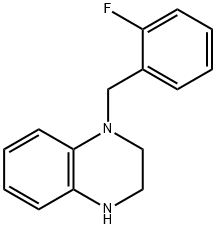 1-(2-FLUORO-BENZYL)-1,2,3,4-TETRAHYDRO-QUINOXALINE DIHYDROCHLORIDE 结构式