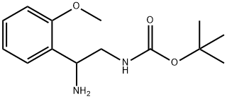 [2-AMINO-2-(2-METHOXY-PHENYL)-ETHYL]-CARBAMIC ACID TERT-BUTYL ESTER HYDROCHLORIDE 结构式