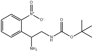 [2-AMINO-2-(2-NITRO-PHENYL)-ETHYL]-CARBAMIC ACID TERT-BUTYL ESTER HYDROCHLORIDE 结构式