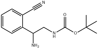[2-AMINO-2-(2-CYANO-PHENYL)-ETHYL]-CARBAMIC ACID TERT-BUTYL ESTER HYDROCHLORIDE 结构式