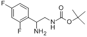 [2-AMINO-2-(2,4-DIFLUORO-PHENYL)-ETHYL]-CARBAMIC ACID TERT-BUTYL ESTER HYDROCHLORIDE 结构式