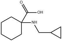 1-(CYCLOPROPYLMETHYL-AMINO)-CYCLOHEXANECARBOXYLIC ACID HYDROCHLORIDE 结构式