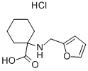 1-[(FURAN-2-YLMETHYL)-AMINO]-CYCLOHEXANECARBOXYLIC ACID HYDROCHLORIDE 结构式