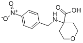 TETRAHYDRO-4-[[(4-NITROPHENYL)METHYL]AMINO]-2H-PYRAN-4-CARBOXYLIC ACID 结构式