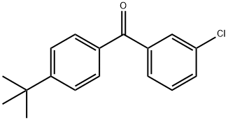 4-TERT-BUTYL-3'-CHLOROBENZOPHENONE 结构式