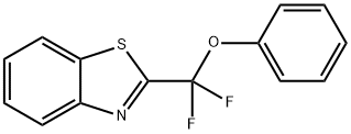 2-(DIFLUORO(PHENOXY)METHYL)BENZO[D]THIAZOLE 结构式