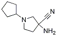 3-aMino-1-cyclopentyl-3-Pyrrolidinecarbonitrile 结构式